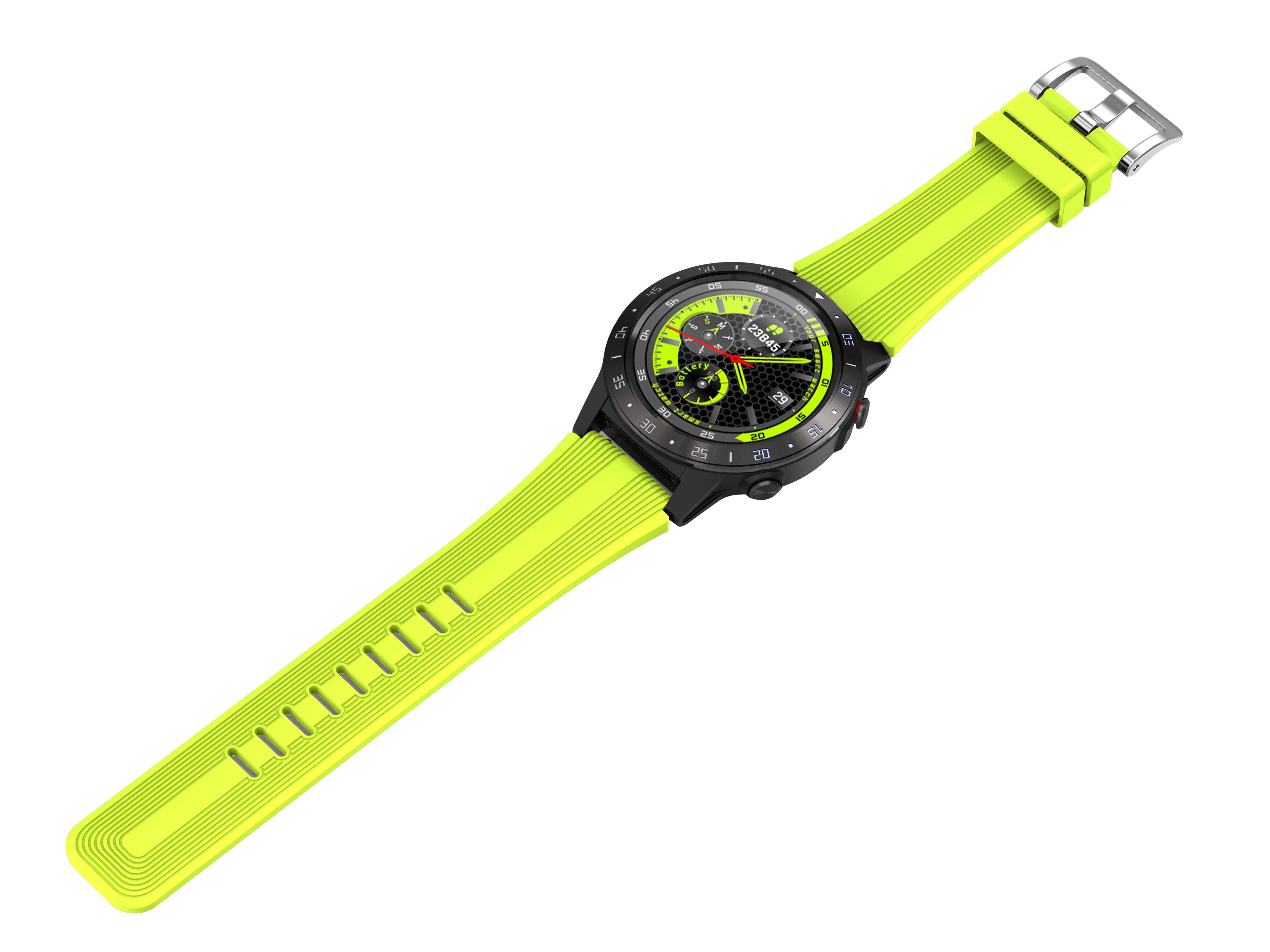 YLL-Sleep Monitor Universal Wear Os Full Touch Android Wifi Gps Sport M5 Smart Watch With Heart Rate Monitor Leather Band