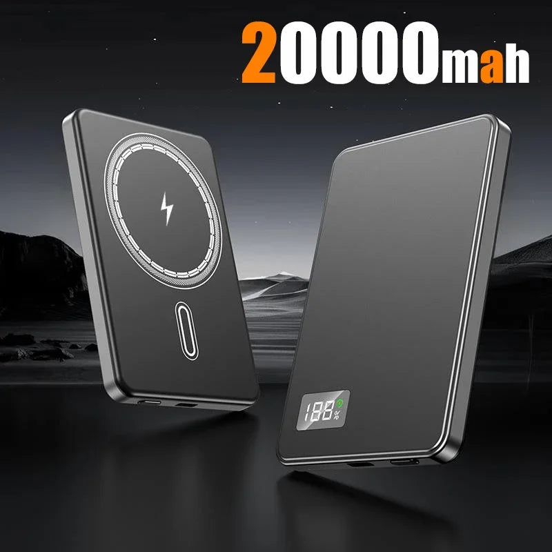 Tidesmit 50000mAh Magnetic Power Bank - 120W PD Fast Charging Portable Grey-20000mAh Tidesmit
