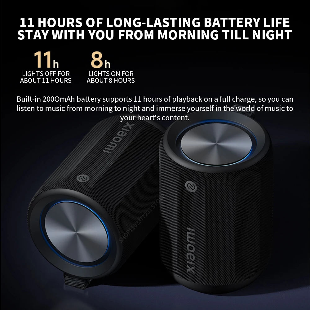 Original Xiaomi Bluetooth Speaker Mini is compact and portable, with an RGB ambient light ring offering customizable colors CN.