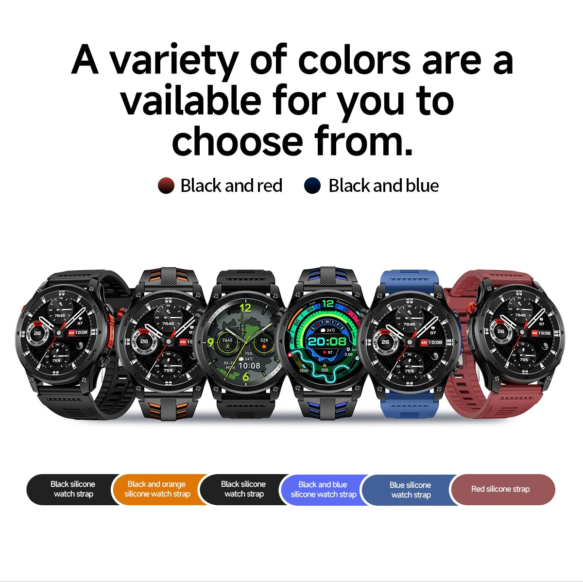 LIGE New Global Hiking Smart Watch 1.46''HD Screen 530mAh Battery GPS Path Track Outdoor Sport Fitness Waterproof Smartwatch Men