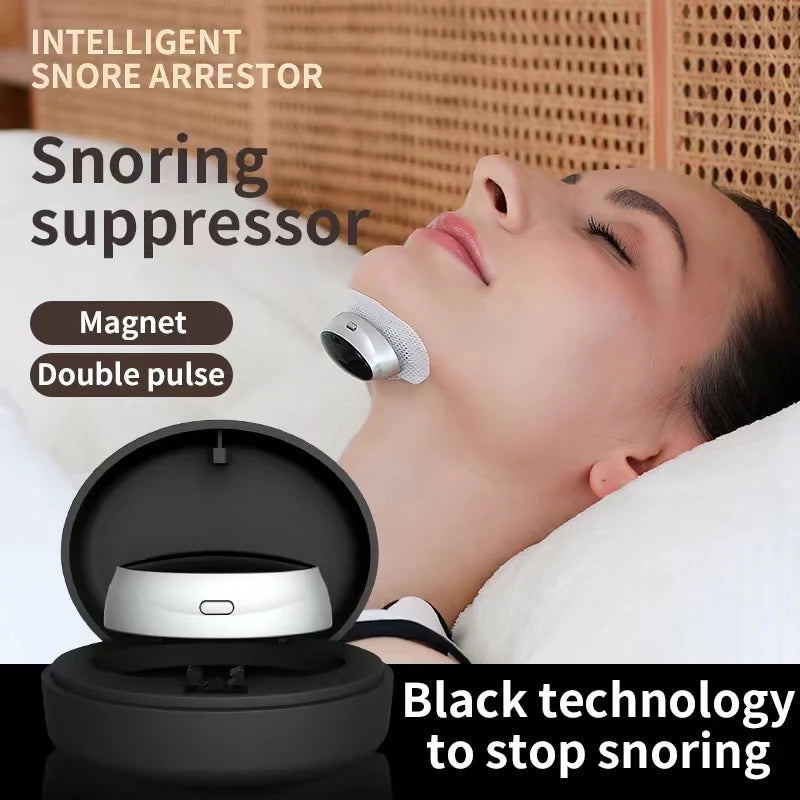 Anti Snoring Device Dual Pulse Throat Massager for Quiet Sleep Tidesmit