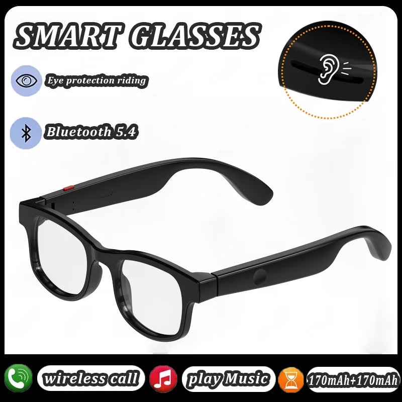 Smart Glasses Bluetooth Audio - IP68 Waterproof VR Immersive Tech White Tidesmit