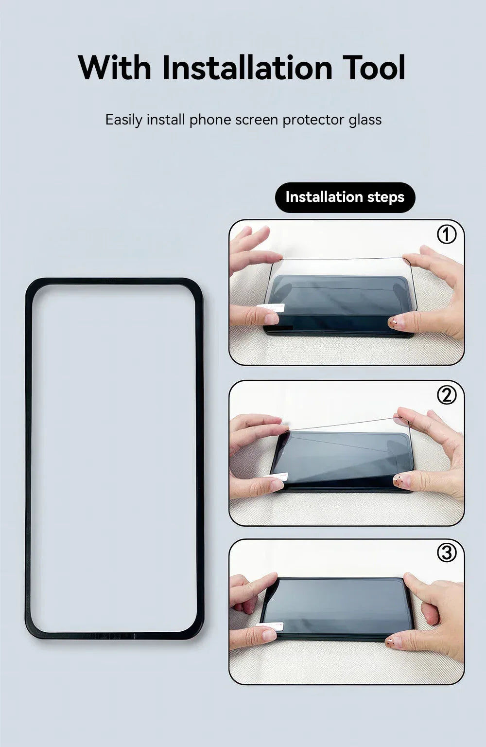 iPhone 17 Pro Max Screen Protector: 9H Tempered Glass - Case Friendly Tidesmit