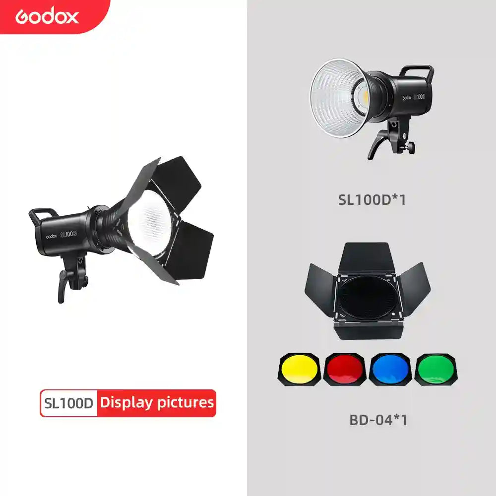 Godox SL100D LED Video Light 100W 5600K Bowens Mount Studio Kit SL100D Kit 2 Tidesmit