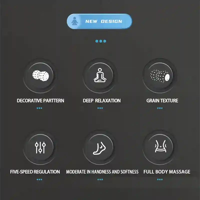 Vibrating Massage Ball: 5-Speed Deep Tissue Electric Muscle Roller Massage Roller Tidesmit