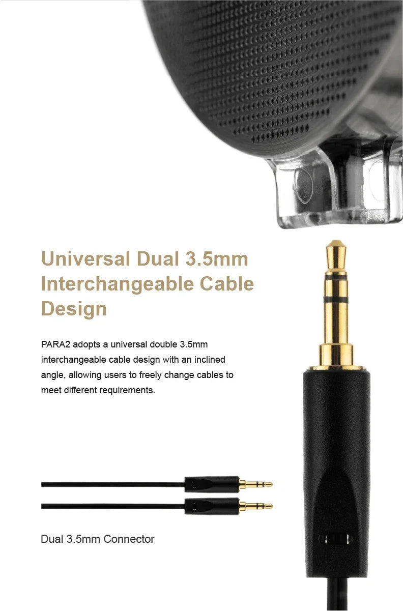 Moondrop Para II Planar Magnetic Headphones 100mm Drivers | Tidesmit Tidesmit