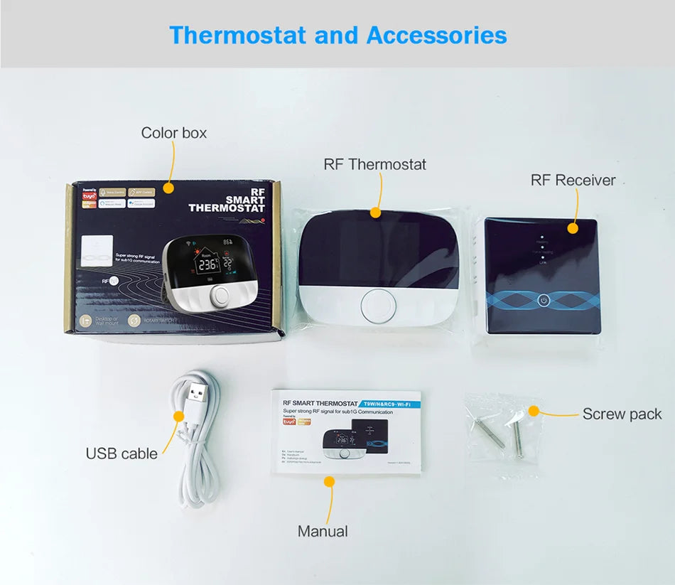 Tuya Smart Home Wifi Heating Thermostat Wireless For Gas Boiler Smart Thermostat Temperature Controller Alexa Google Home