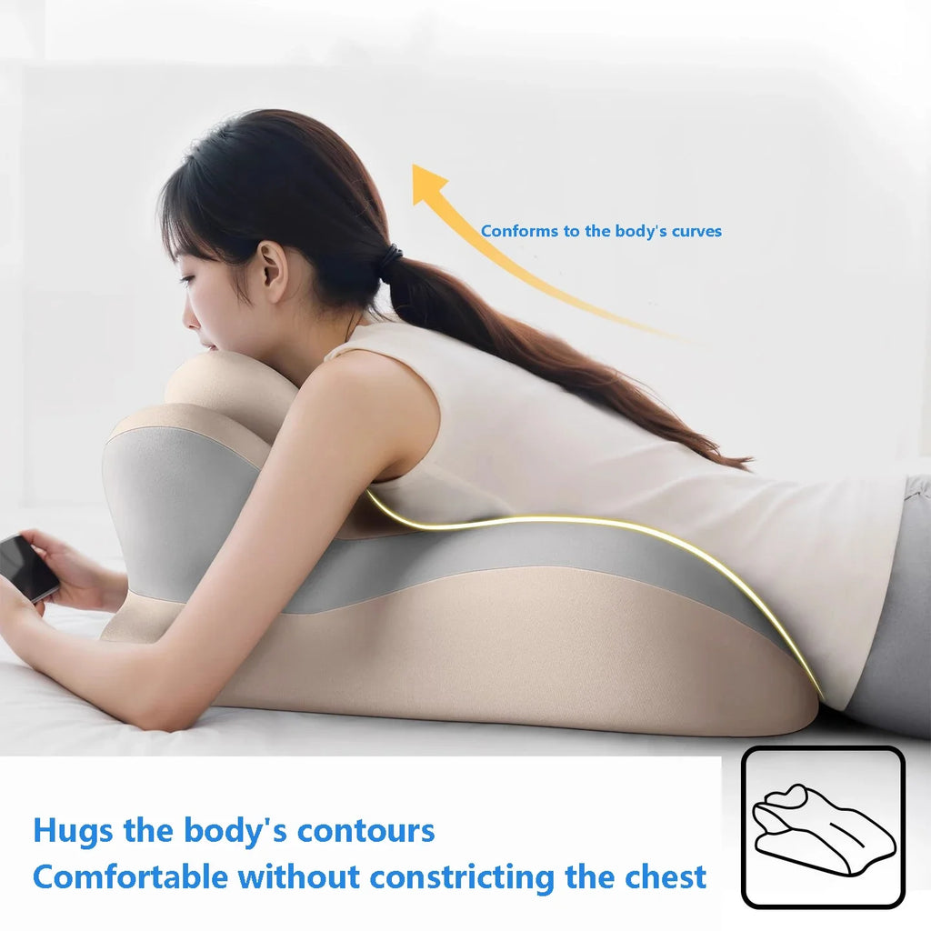 Memory Foam Ergonomic Pillow for Neck Support and Muscle Relief Massage Cushion Tidesmit