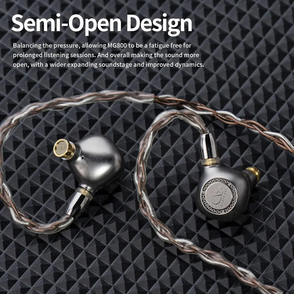 Shanling MG800 In-Ear Monitors | Dual Dynamic Drivers | Tidesmit Tidesmit