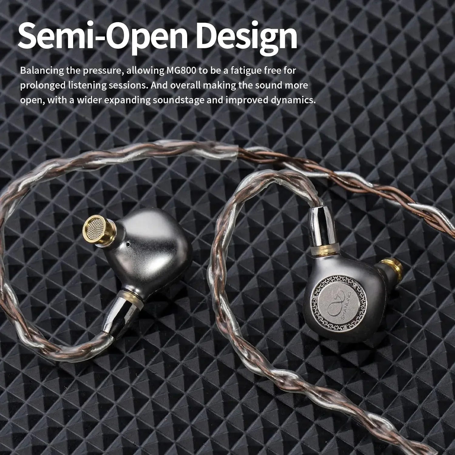 Shanling MG800 In-Ear Monitors | Dual Dynamic Drivers | Tidesmit Tidesmit