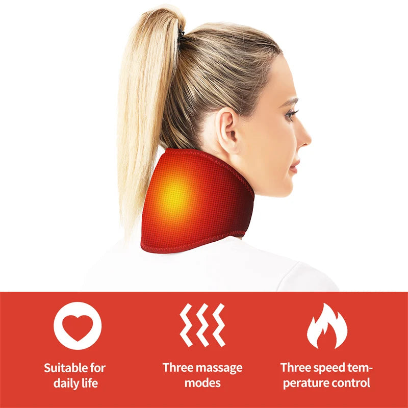 Electric Neck Massager with Heat and Vibration - Tidesmit Recovery Tool Fascia Gun Tidesmit