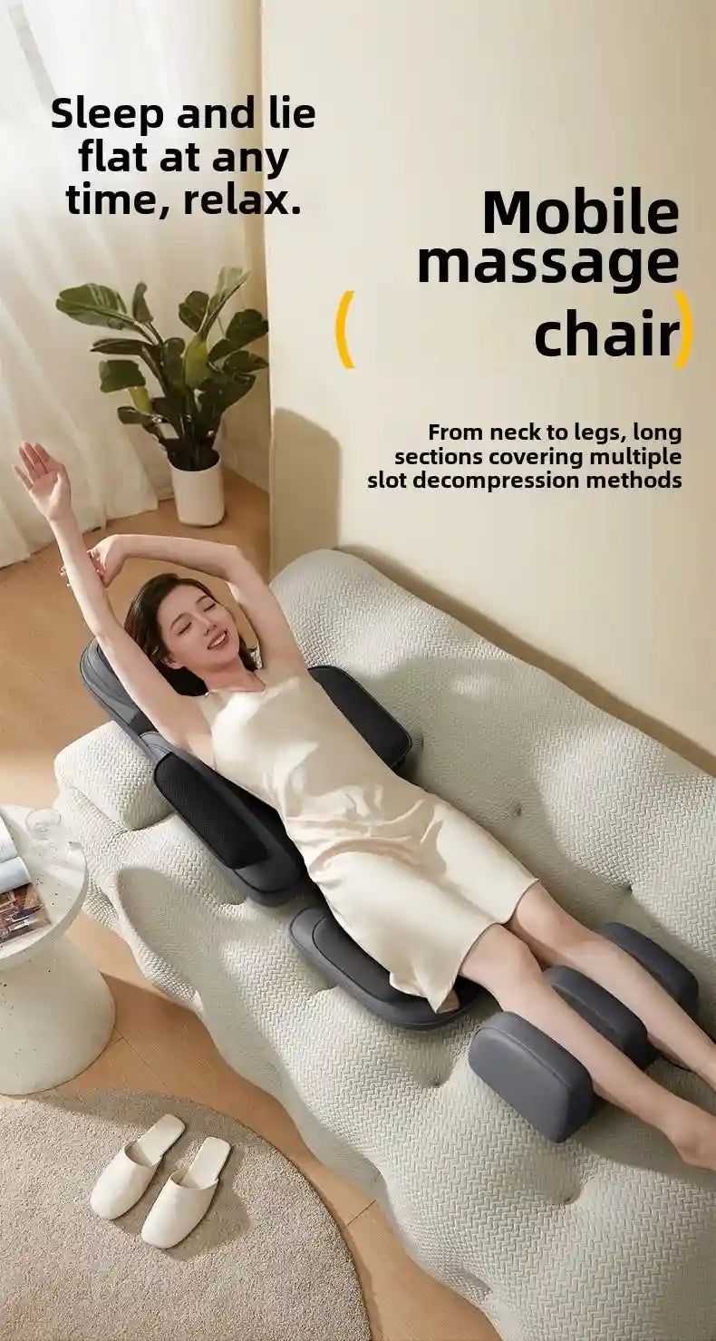 Electric Massage Roller Chair with Heat Therapy for Back and Neck Relief Massage Roller Tidesmit