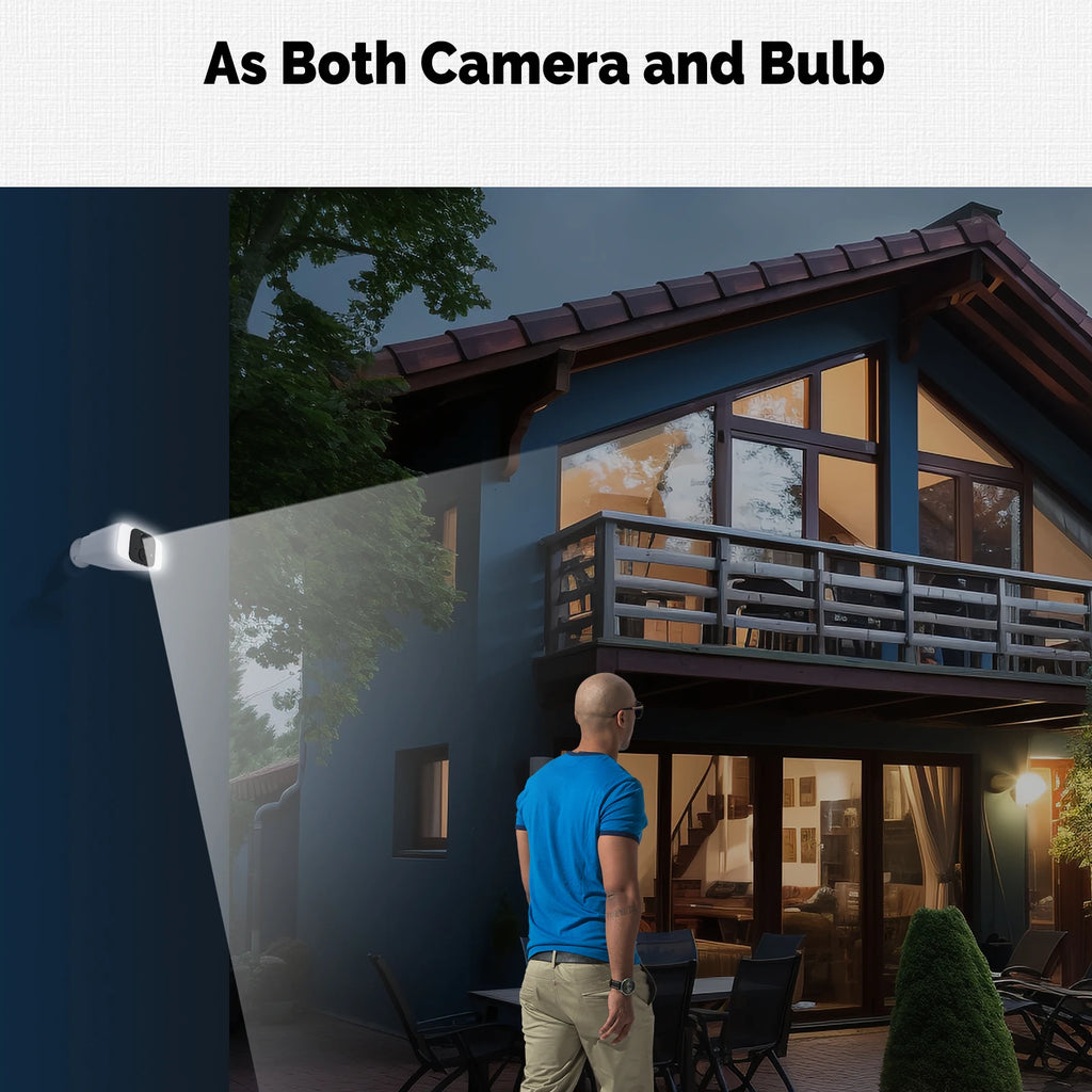 MOES Smart Solar Security Camera, WiFi 2.4/5GHz Dual Band, IP65 Waterproof, APP/Alexa/Google Home Monitoring, Tuya