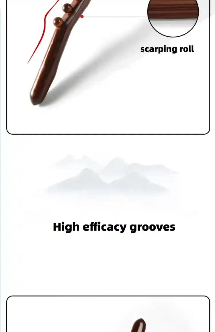 Massage Stick for Back Therapy | Wooden Gua Sha Muscle Relief Roller Massage Roller Tidesmit