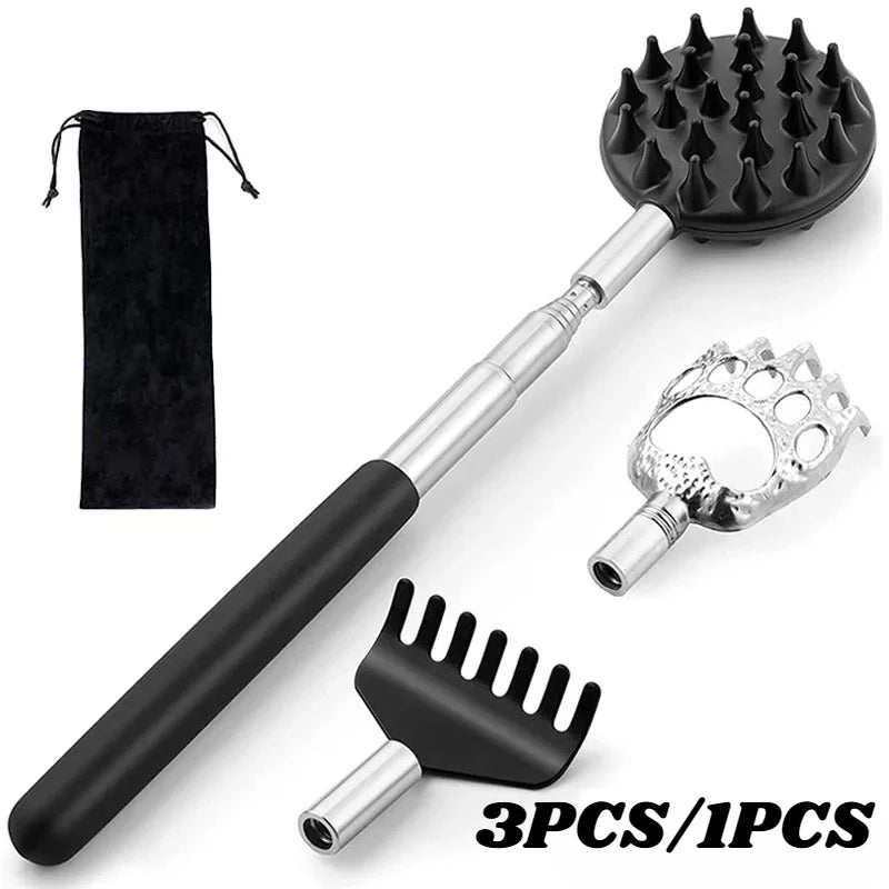 Telescopic Back Scratcher Extendable Massager for Targeted Muscle Relief Back Massage Instrument Tidesmit