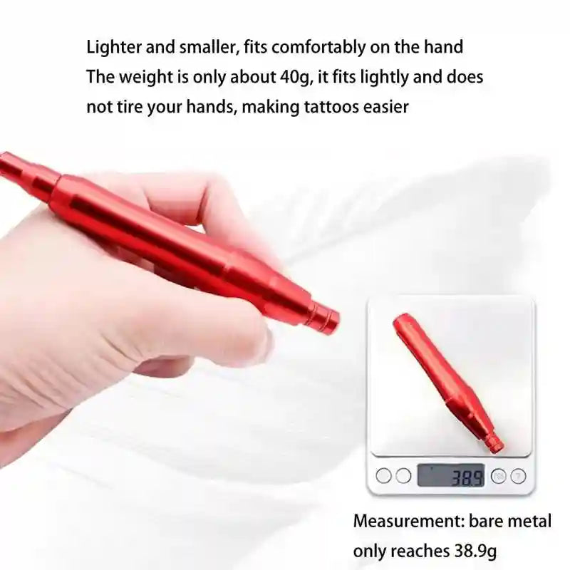Permanent Makeup Machine: Precision Electric Microblading Pen - Black/Red Permanent Makeup Machines Tidesmit