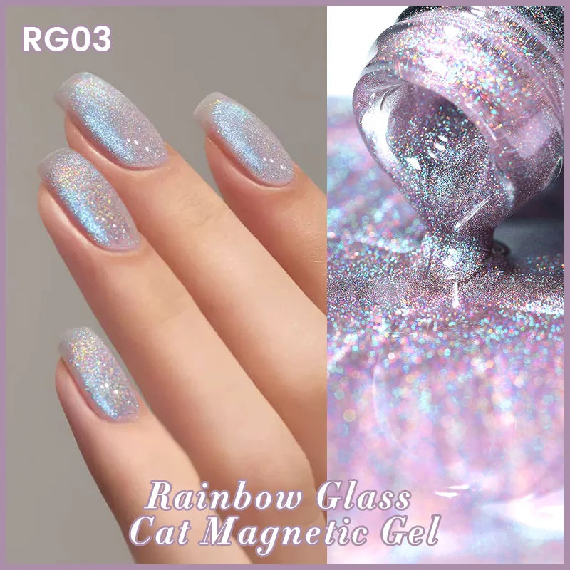 9D Cat Eye Gel Polish Magnetic UV LED Varnish for Professional Manicure Permanent Makeup Machines RG03-10ml Tidesmit