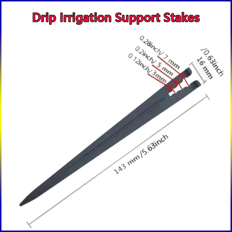 DIY Micro Irrigation Kit 4/7mm PVC Hose PP Adjustable Flow Dripper + Fixing Ground Stake Home Potted Garden Watering System Part