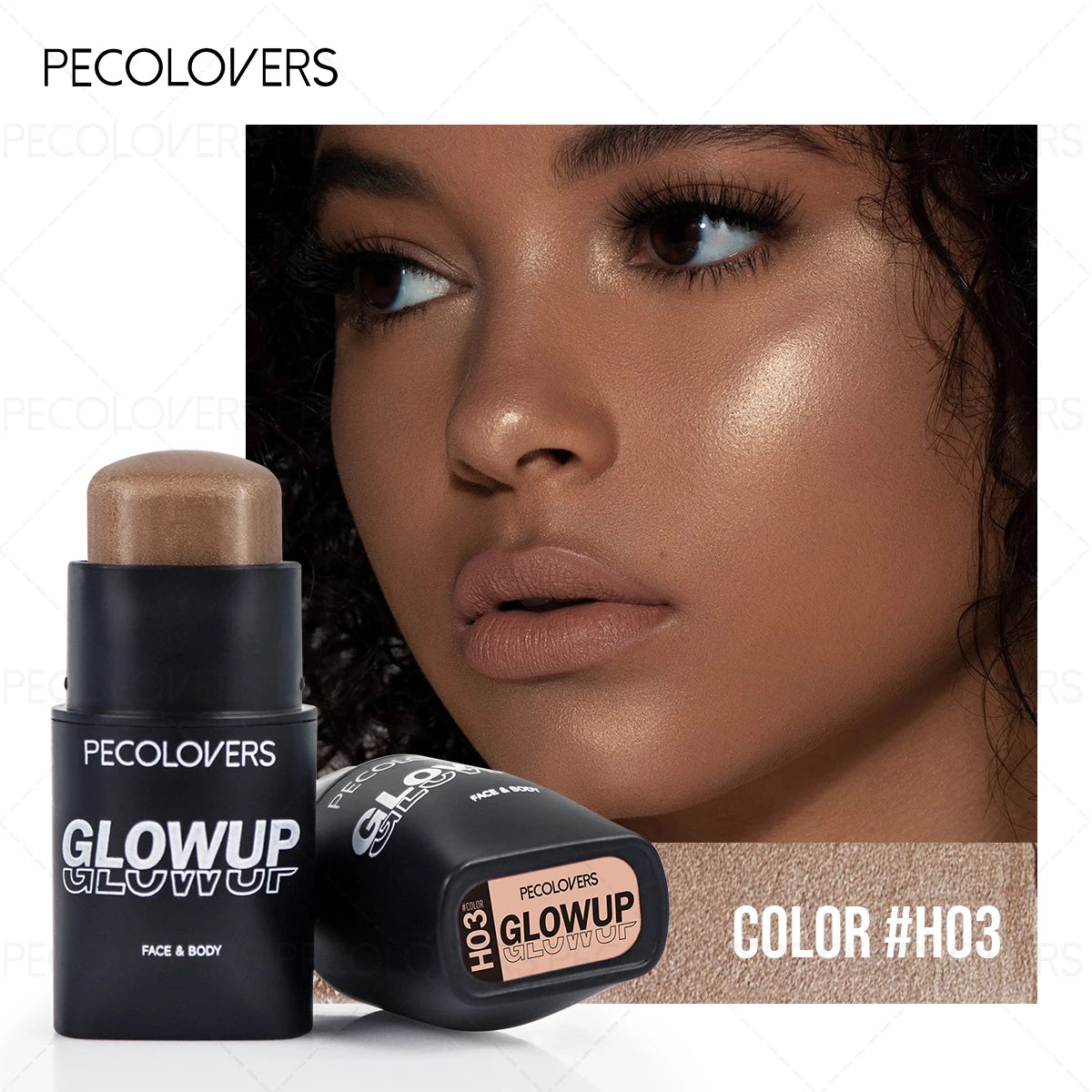 Tidesmit waterproof highlight stick for 3D face contouring and concealing with a natural finish for all skin types