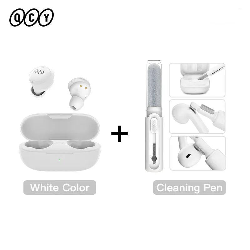 Tidesmit Wireless Earbuds Bluetooth 5.3 TWS Headphones 26H Playtime White with Pen Tidesmit