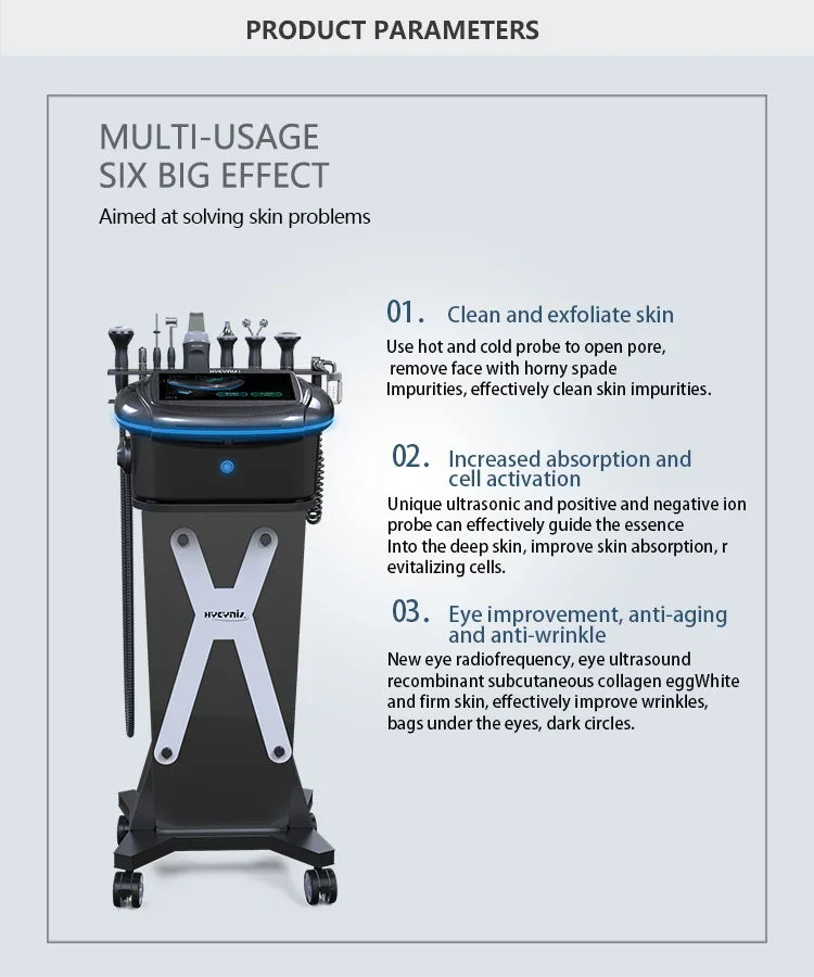 9-in-1 Hydra Facial Machine: Professional Oxygen Jet Skin Care System Massage Chairs Tidesmit
