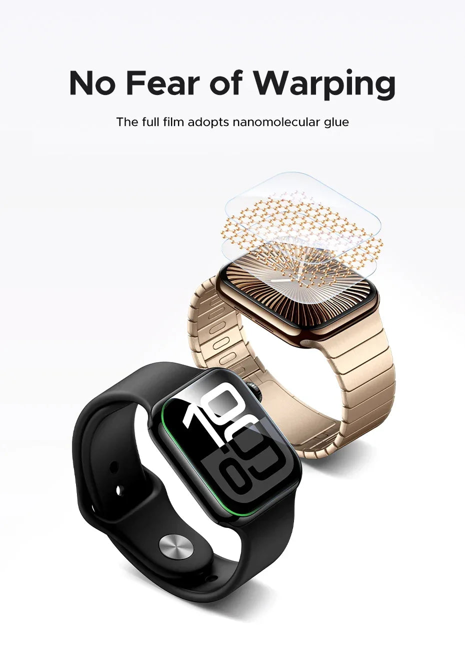 Apple Watch Screen Protector 2-Pack - Full Coverage HD Clear Film Tidesmit