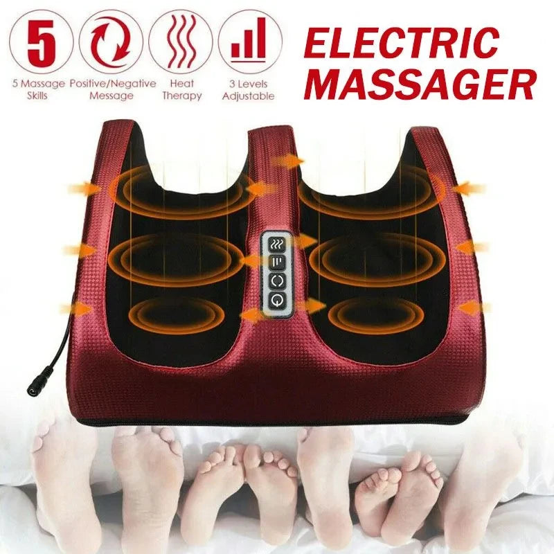 Shiatsu Foot Massager with Infrared Heat | Deep Kneading Wellness Tool Relaxation Treatment Tidesmit