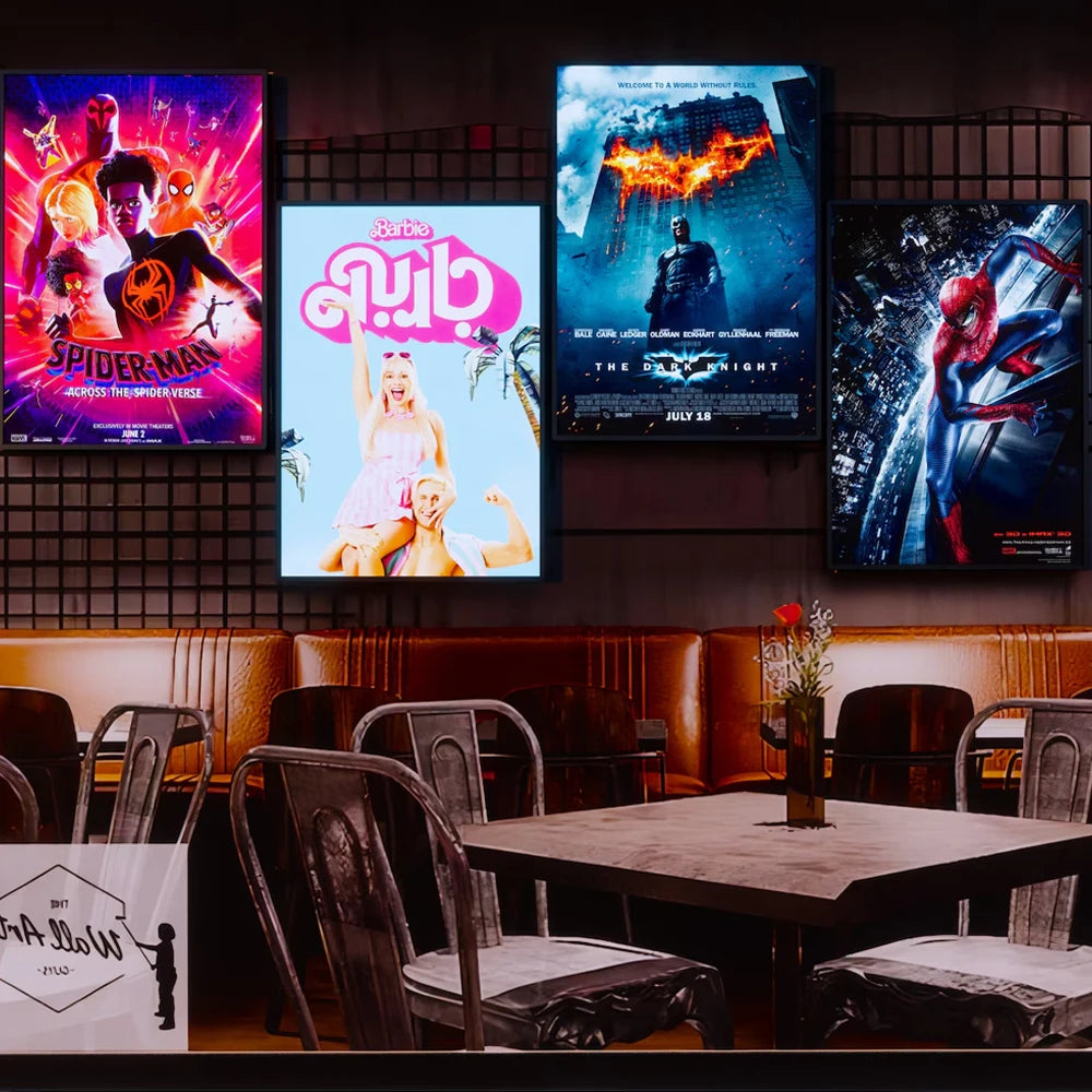 A1 A2 A3 A4 Ultra-thin Illustration LED Screen Poster Display Light Box Cafe Fast Food Menu Board Aluminum Frame Light Deco Lamp