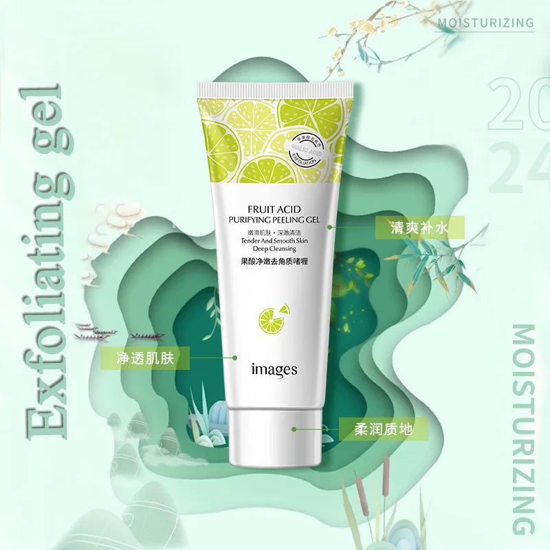 Fruit Acid Peeling Gel for Deep Pore Cleansing - Salon-Quality Skincare Scrubs Treatments Tidesmit