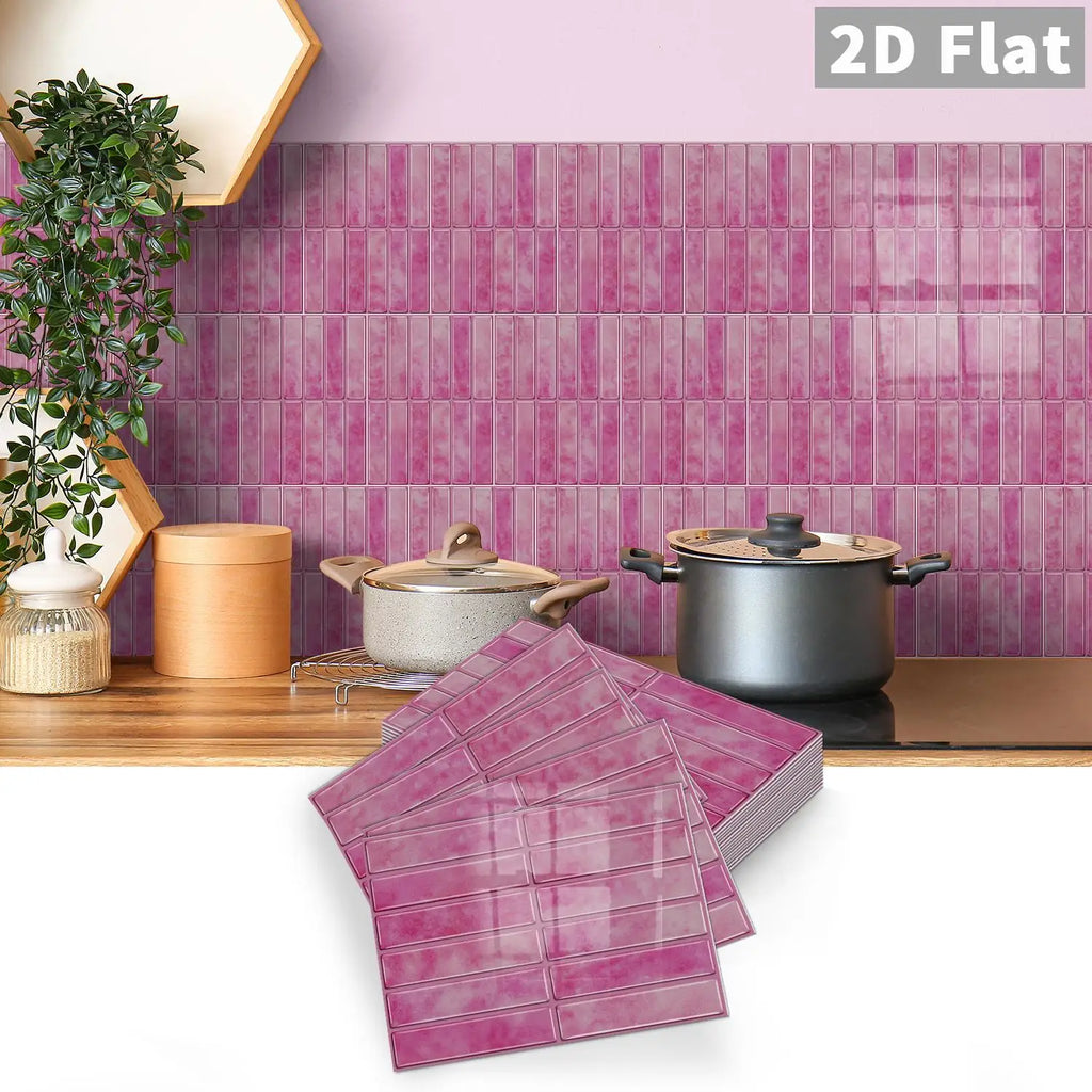 Self-adhesive tile decals, peel-and-stick tile stickers, splash-proof wall decor for kitchens and bathrooms, bedroom decor