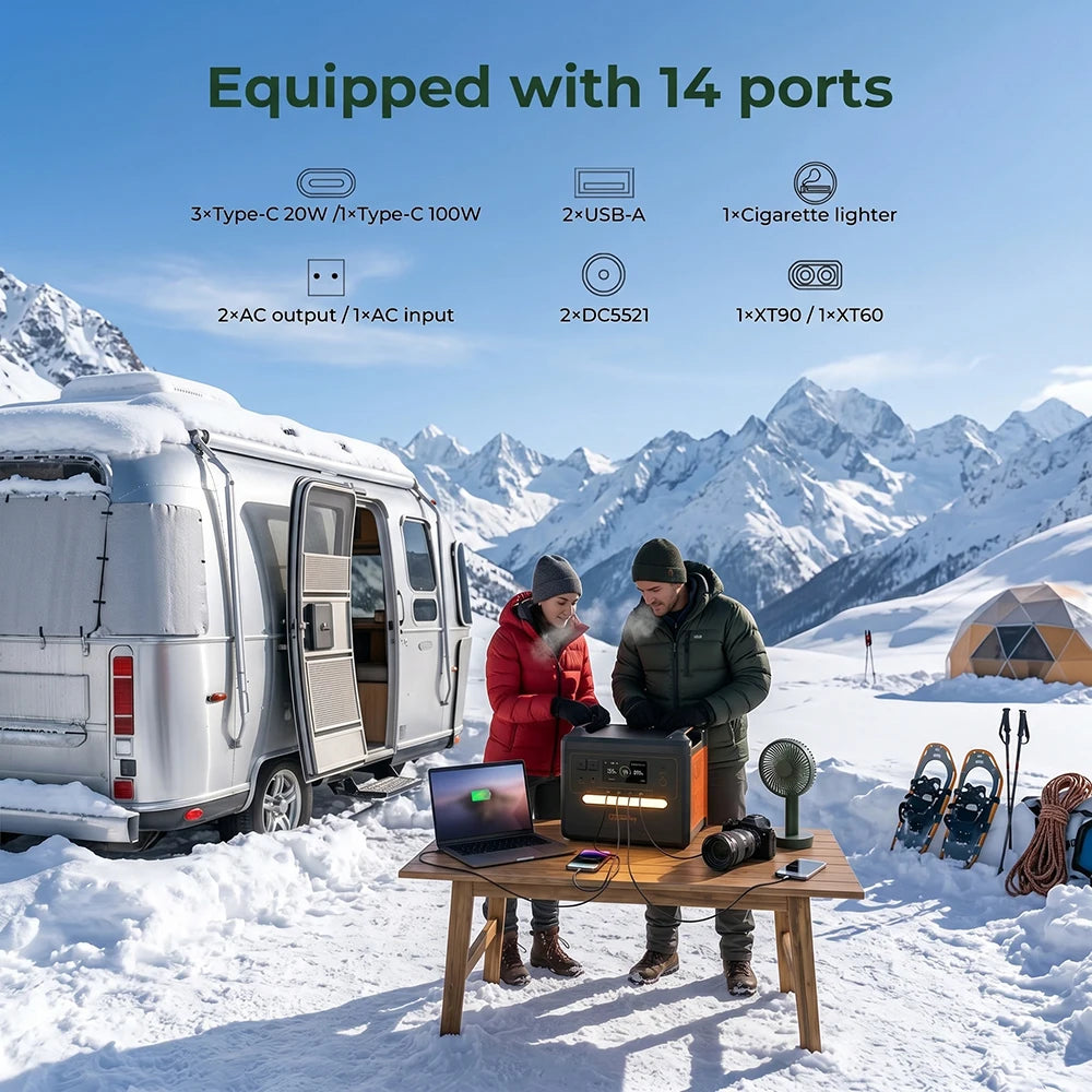 SolarPlay 2304Wh LiFePo4 Battery Solar Generator 2500W Solar Portable Power Station 0.08s Seamless UPS Function Support AC up to 2400W output, Support solar panels for charger,used for refrigeration fans, refrigerators, air c