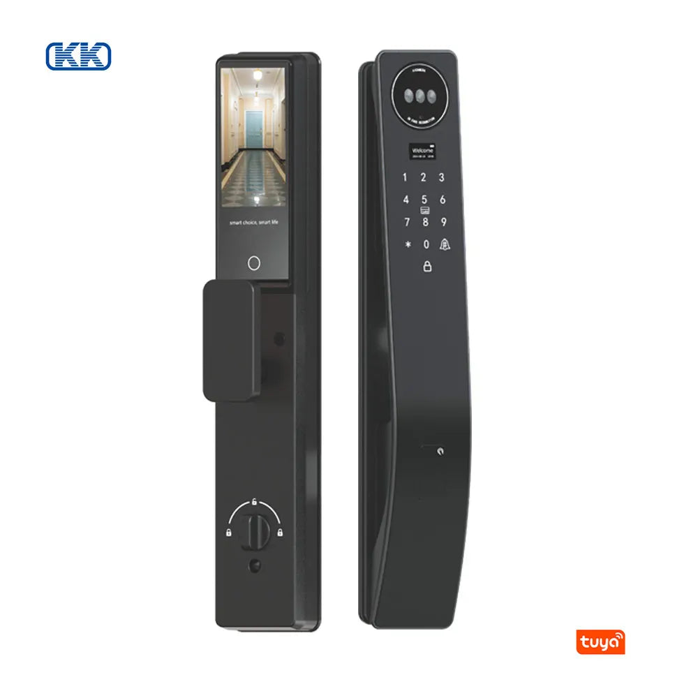 Smart Door Lock Tuya Wifi Smart Fingerprint Cerradura Inteligente Digital Safe Door With Camera Lock For Home