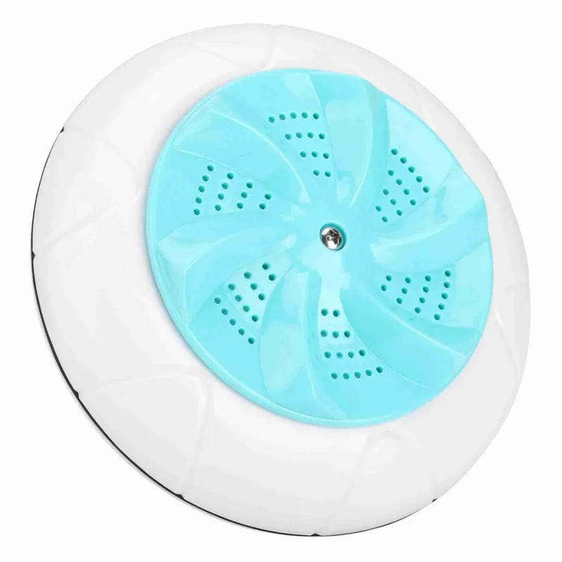 Tidesmit mini portable ultrasound turbo washing machine showing side water drainage and compact laundry design