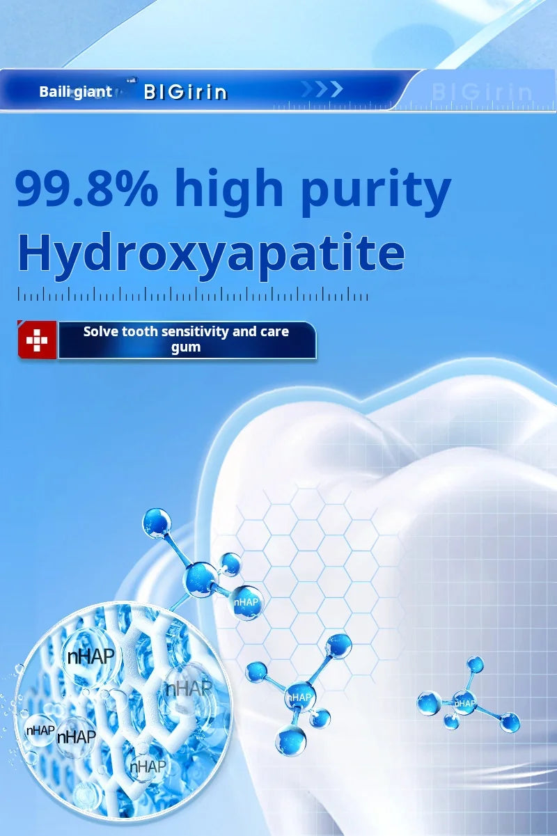 Tidesmit 99.8% high-purity hydroxyapatite toothpaste for teeth whitening, cavity prevention, and bad breath relief.