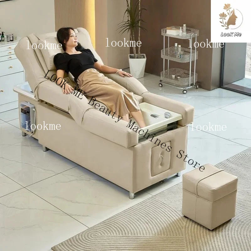 Electric Salon Massage Bed and Shampoo Chair – Ergonomic Spa Unit Massage Chairs Tidesmit