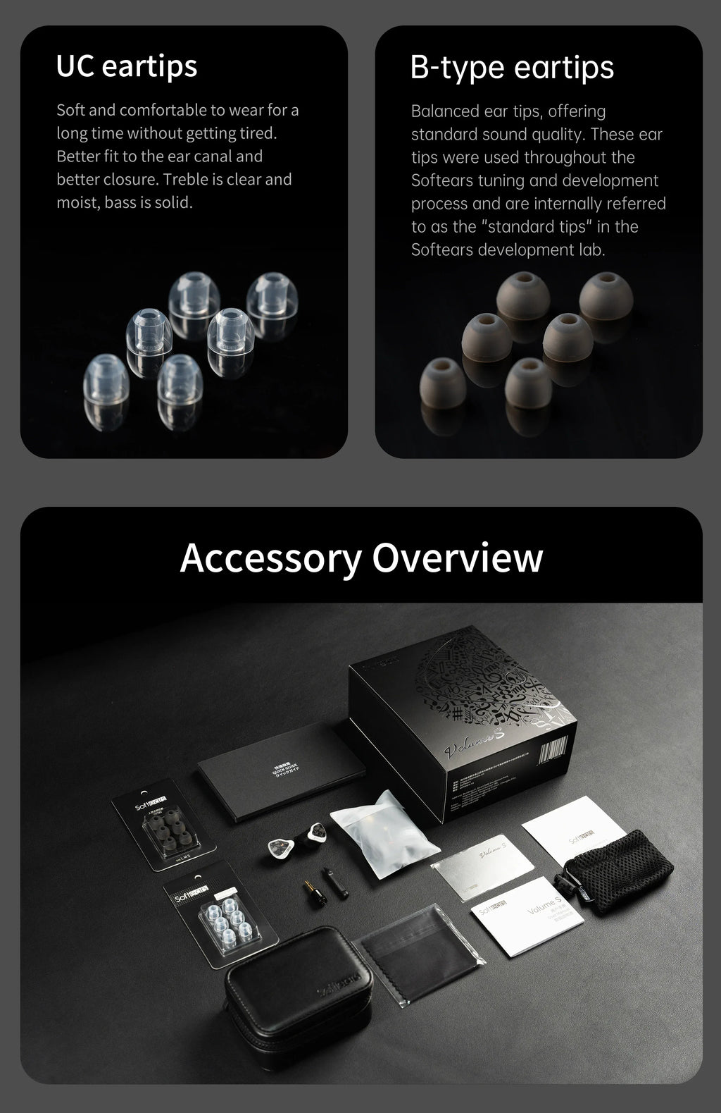 Softears Volume S 1DD 2BA Hybrid In-Ear Monitors by Tidesmit Tidesmit