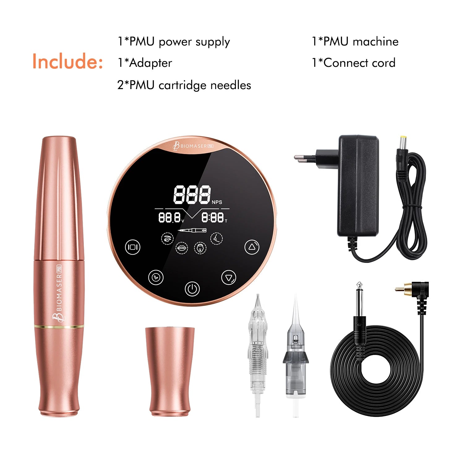 P90 Digital Permanent Makeup Machine Kit | Professional PMU Device Permanent Makeup Machines P90 Machine Kits Tidesmit