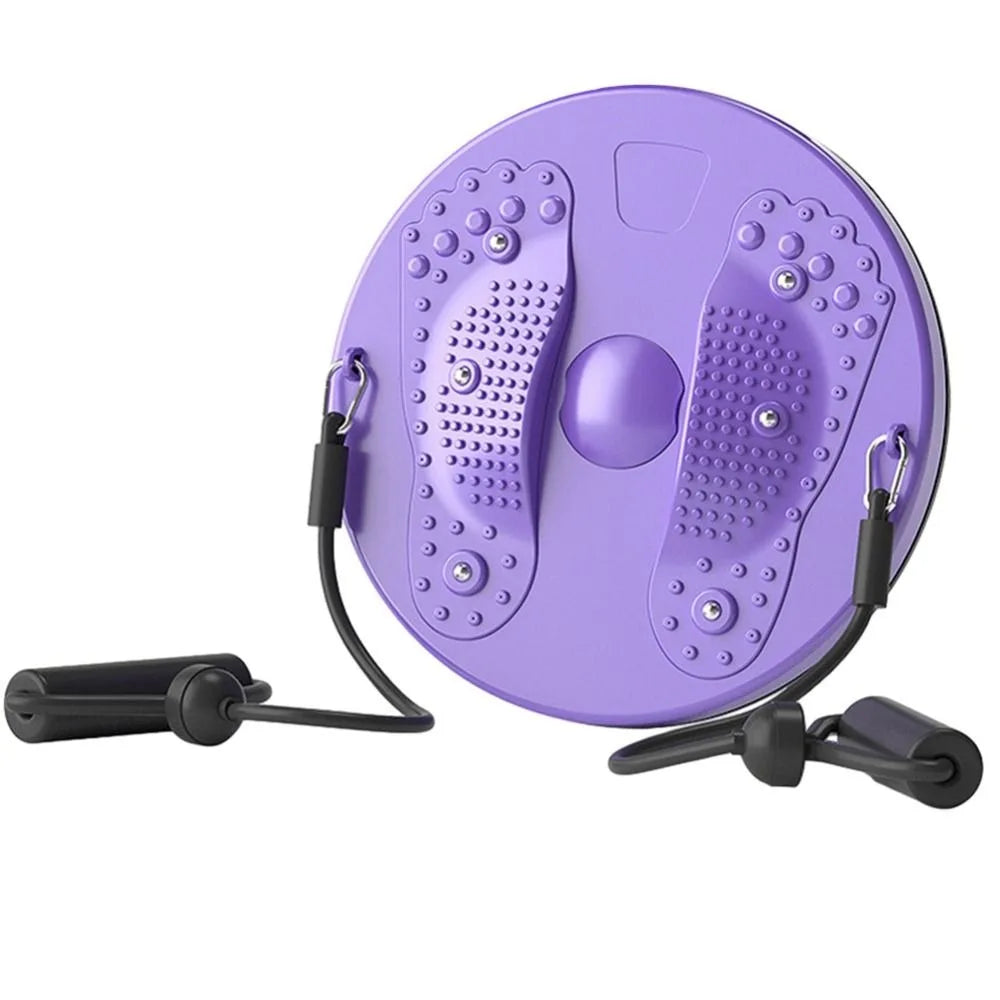Magnetic Waist Twisting Disc with Resistance Bands - Tidesmit Body Shaping Massage Equipment Purple Tidesmit