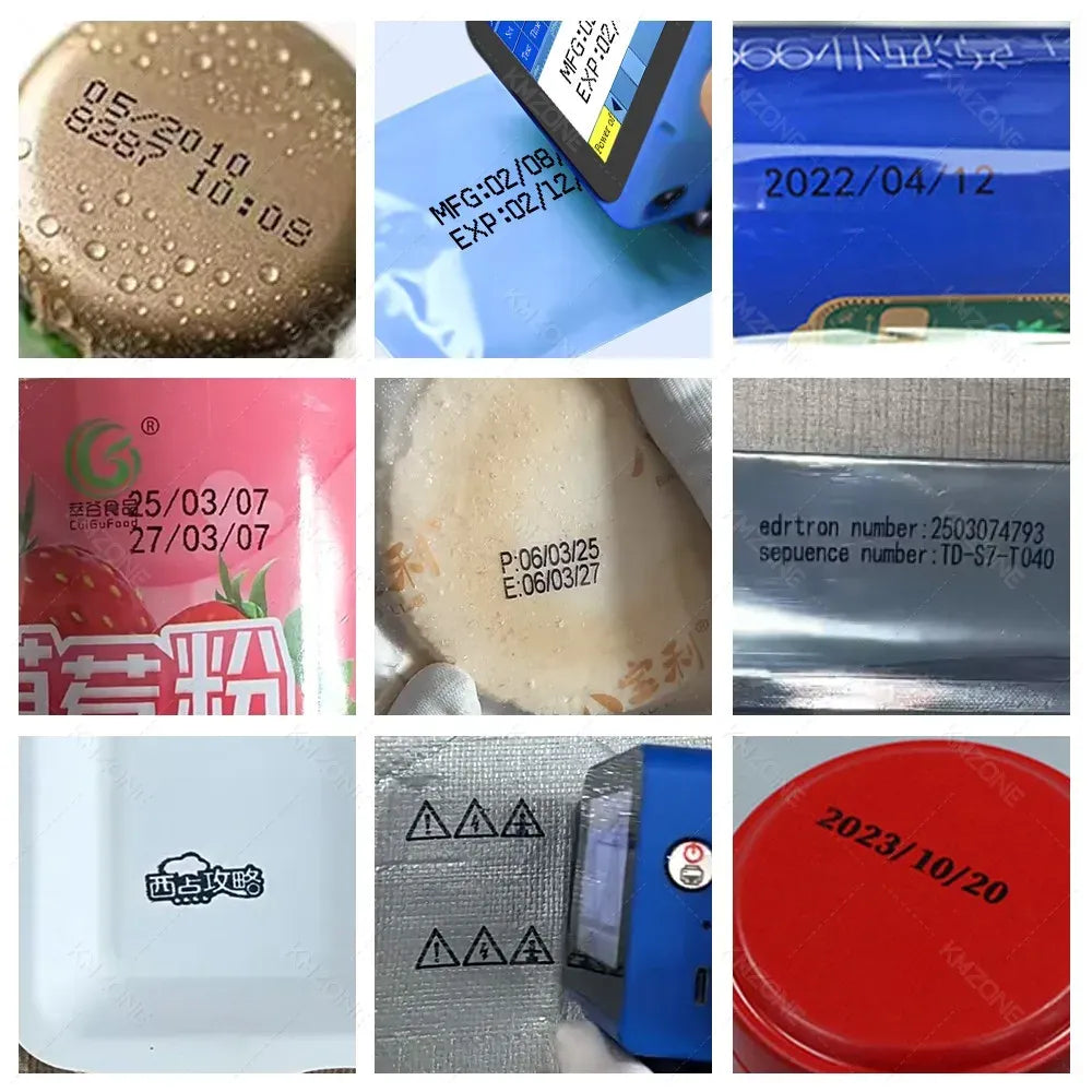 Inkjet printer prints date and batch codes on different surfaces, including metal and plastic