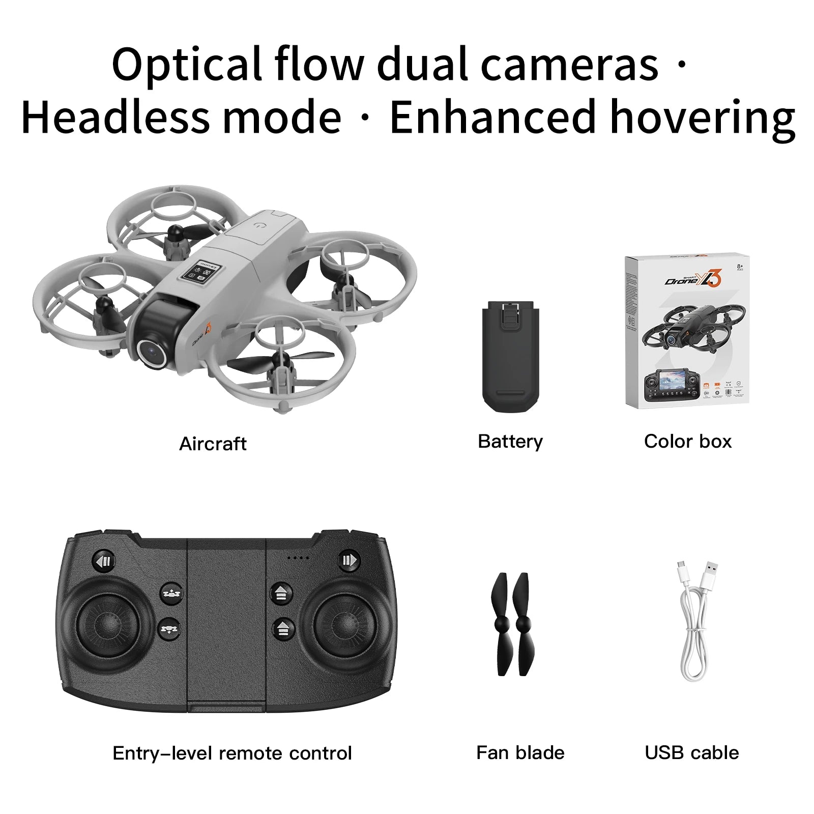 4K Camera Drone for Kids: Foldable Quadcopter with Remote Screen White-4K-1B Tidesmit