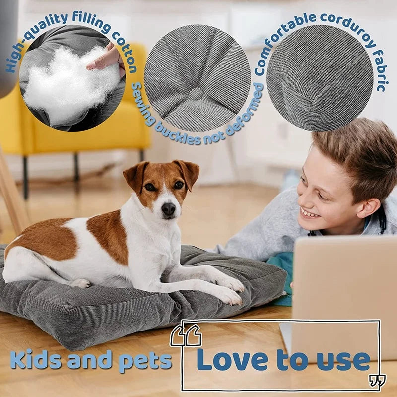 Big Square Corduroy Floor Seat Cushion Chair Cushions Tatami Meditation Yoga Thickened Windows Pad for Adults Seating Pillow