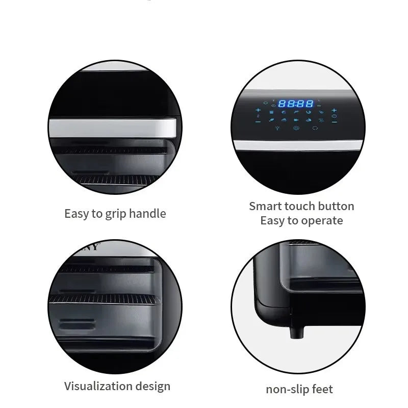 Airo Factory Can Customize Large Capacity air Fryer Touch air Fryer No Oil Smoke Fries Electromechanical Oven