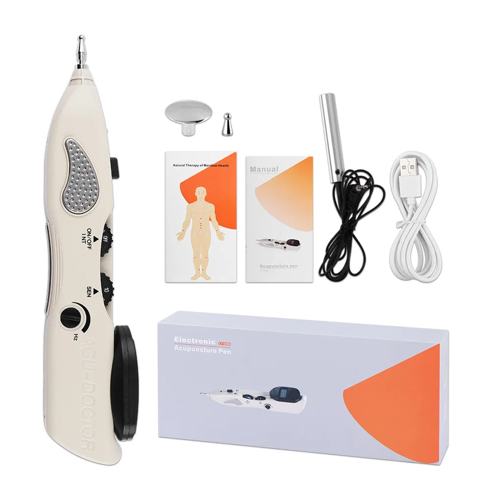 Acupuncture Pen Electronic Muscle Stimulator for Home Relaxation Therapy Relaxation Treatment with Display A Tidesmit