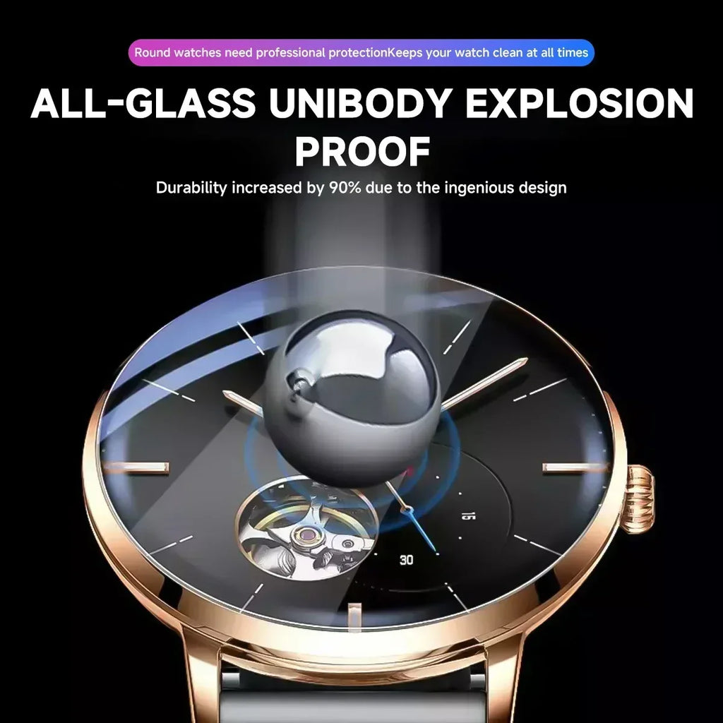 Universal Smartwatch Screen Protector - 9H Tempered Glass for Smartwatches Tidesmit