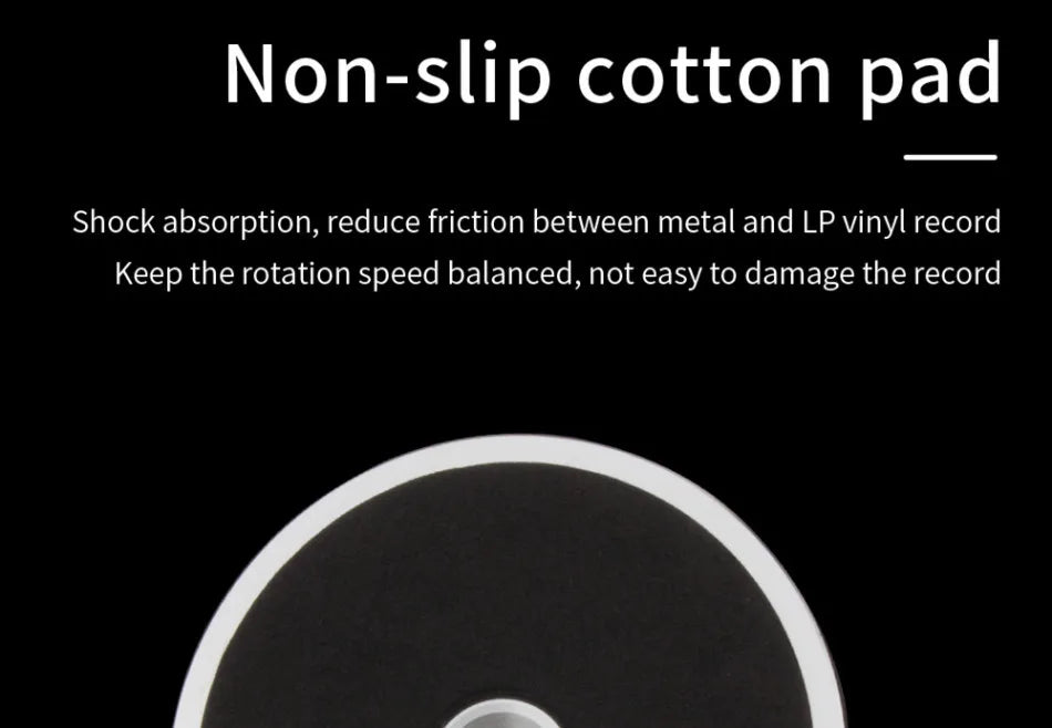 50Hz LP Vinyl Record Player Universal Music Player Aluminum Alloy Disc Turntable Stabilizer With Level Accessories Weight Clamp
