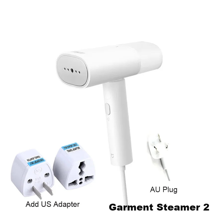Tidesmit MIJIA Handheld Garment Steamer 2 showing compact foldable design for easy storage and mite removal