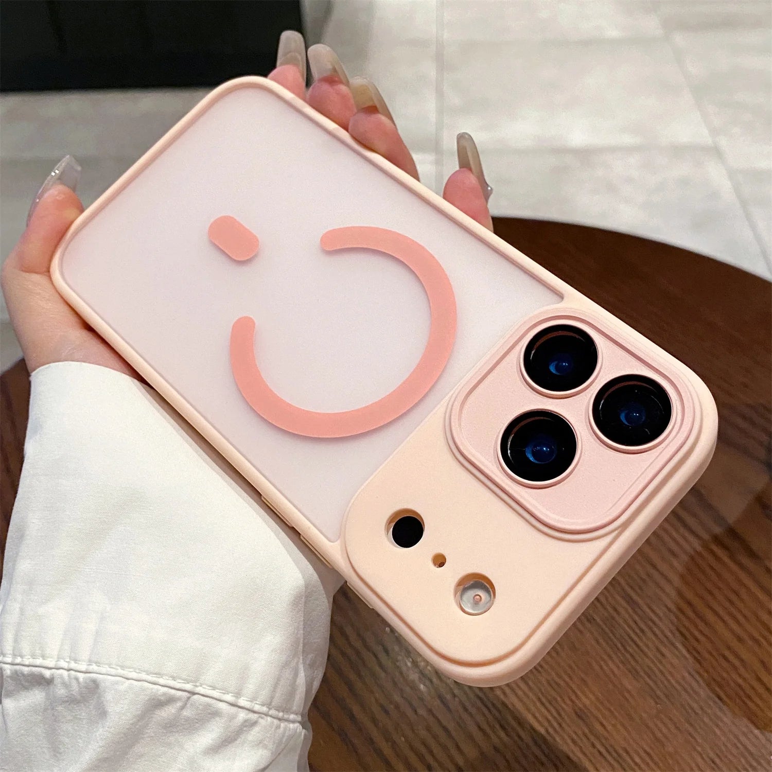 iPhone 17 Pro MagSafe Case with Lens Protector - Black | Tidesmit Pink Tidesmit