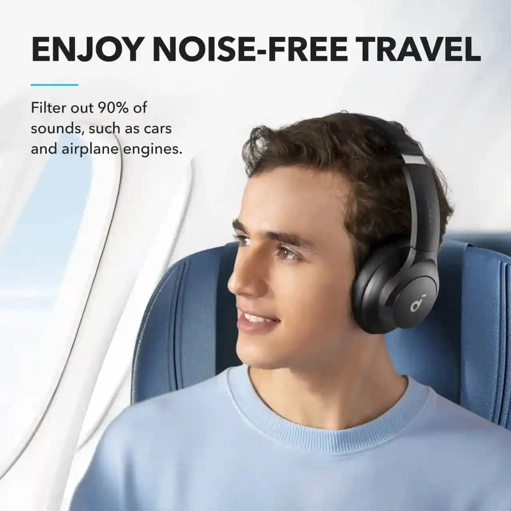 Wireless Active Noise Cancelling Headphones - Over-Ear Studio Monitor Tidesmit