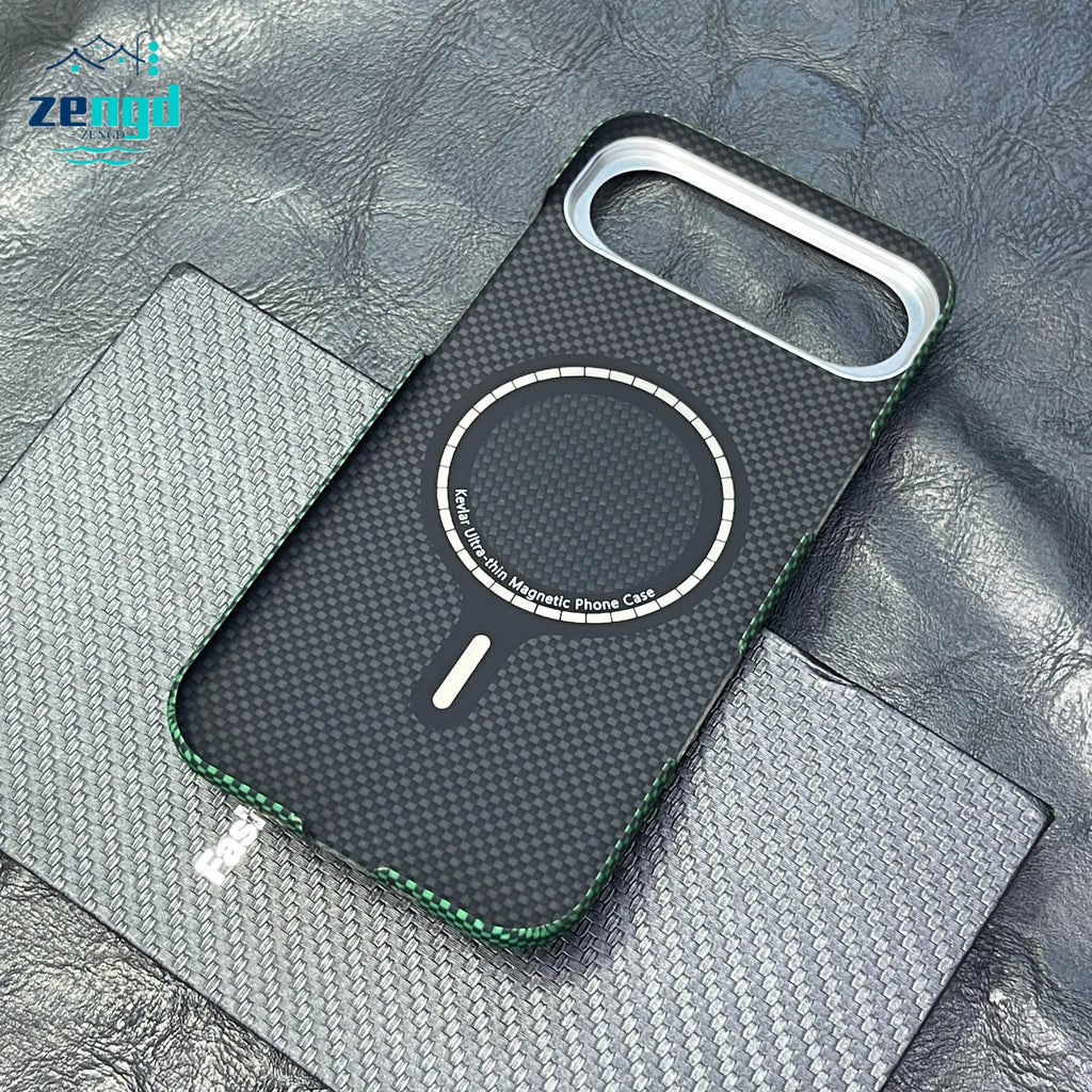 iPhone 17 Pro Max Aramid Fiber Magnetic Case – Slim Shock Protection Tidesmit