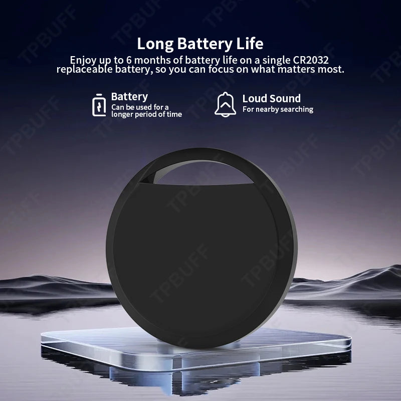 Bluetooth GPS Tracker Key Finder - Android Compatible 4 Pack Black Tidesmit